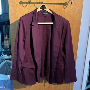 Lane Bryant Maroon Blazer